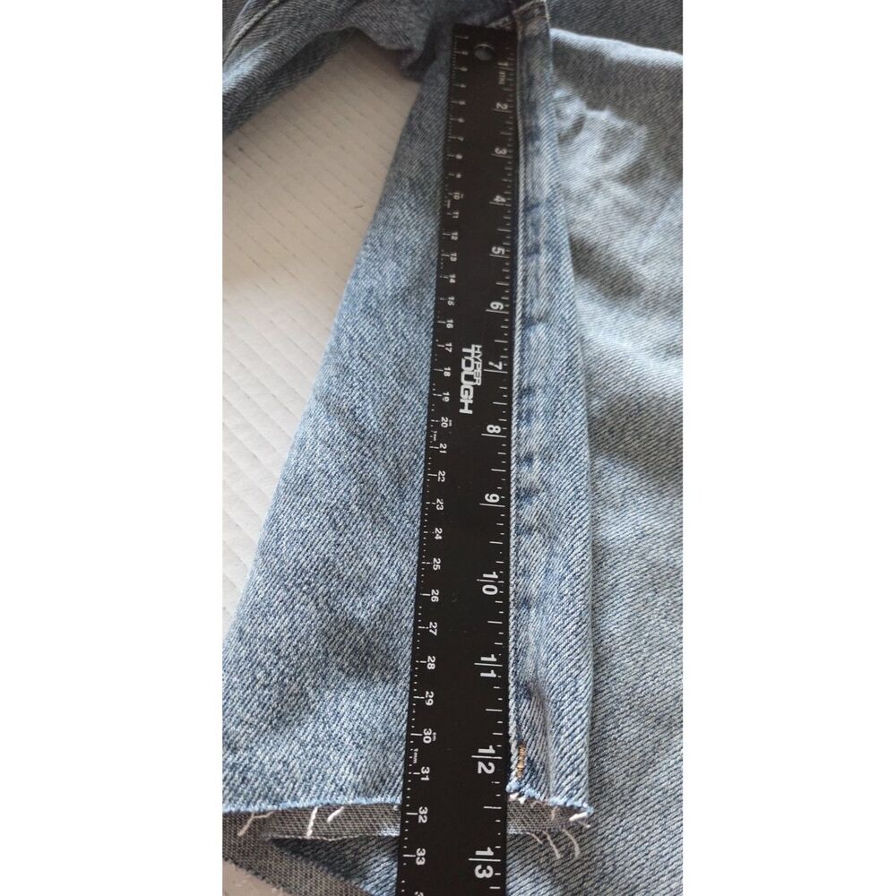 Cotton On Lyocell Wide Jort Womens Denim Bermuda Shorts Size 30 Light Wash Blue - Picture 6 of 8